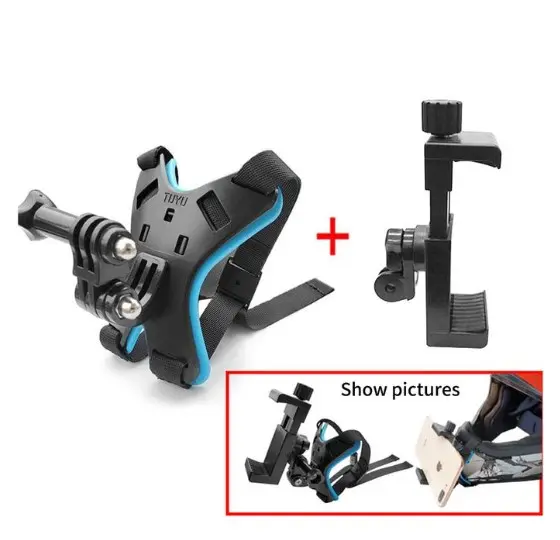 Picture of 5 in 1 Full Face Chin Mount Holder - Helmet Chin Easily Mountable and Removable Mobile Mount or Holder for Motorcycle Helmet