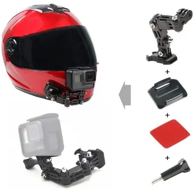Picture of Action Camera Mount- Motorcycle Adjustable Helmet Chin Mount Compatible with Hero 3/4/5/6/7/8 Cameras
