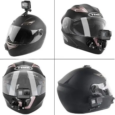 Picture of Action Camera Mount- Motorcycle Adjustable Helmet Chin Mount Compatible with Hero 3/4/5/6/7/8 Cameras