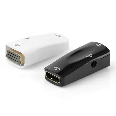 Picture of HDMI to VGA Converter female to female HD to monitor TV with audio converter HDMI TO VGA adapter 1080p