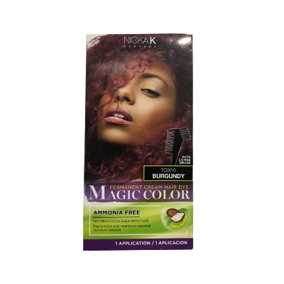 Picture of Nicka K Permanent Cream Hair Dye Magic Color - TCW10 Burgundy
