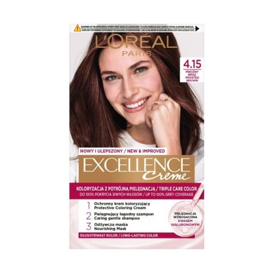 Picture of L'Oreal Excellence Creme Triple Care Color - 4.15 Frosted Brown