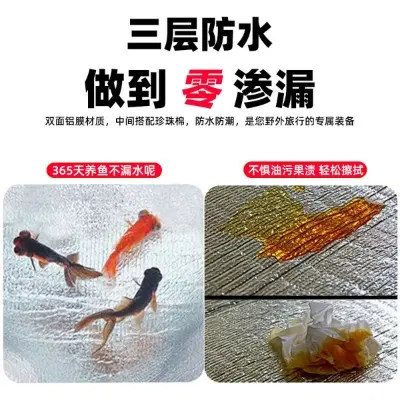 Picture of Double-Sided Aluminum Film Moisture-Proof Mat – Thickened Beach Mat for Camping, Lunch Breaks, and Emergency Use