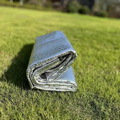 Picture of Double-Sided Aluminum Film Moisture-Proof Mat – Thickened Beach Mat for Camping, Lunch Breaks, and Emergency Use