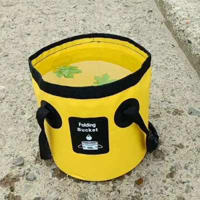 Picture of Portable Outdoor Folding Bucket – Multi-Function Water Bucket for Camping, Fishing, Picnics, and Foot Bath