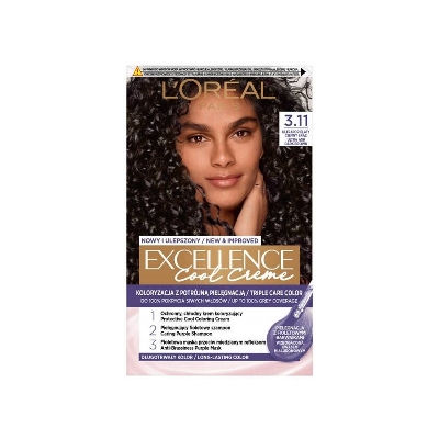 Picture of L'Oreal Excellence Cool Creme Triple Care Color - 3.11 Ultra Ash Dark Brown