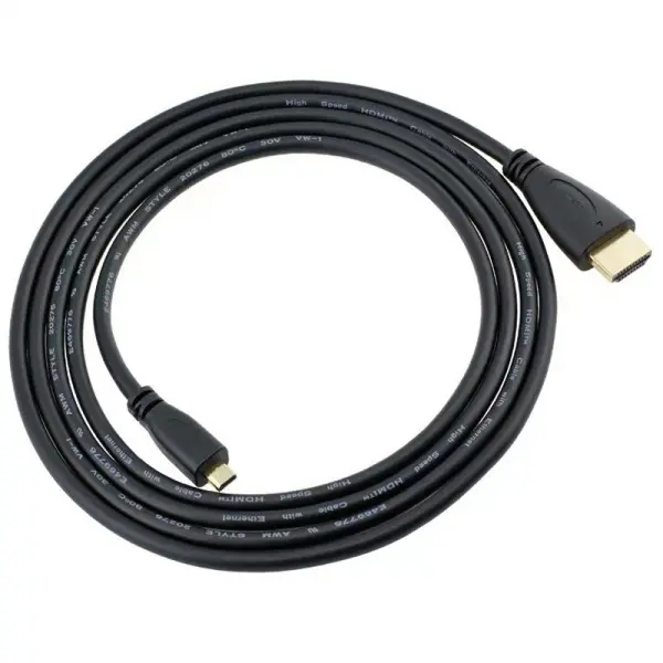 Picture of Micro HDMI to HDMI Standart 2 Meter Cable 4k Supported Micro HDMI Cable Binge Cable