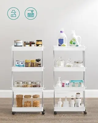 Picture of 4 Layer Reck cart shelf portable and detachable | Multipurpose Shelf