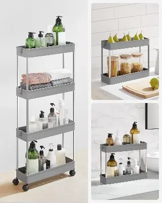 Picture of 4 Layer Reck cart shelf portable and detachable | Multipurpose Shelf