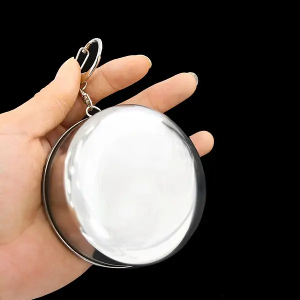 Picture of Collapsible Stainless Steel Travel Cup – Portable, Folding Telescopic Drinking Cup for Outdoor Use