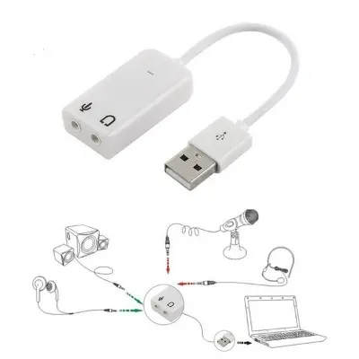 Picture of 7.1 Channel supported USB Audio Adapter External Sound Card