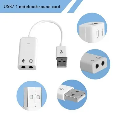 Picture of 7.1 Channel supported USB Audio Adapter External Sound Card