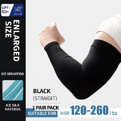 Picture of Unisex Lightweight Arm Sleeves for Sun Protection – UV-Blocking, Breathable Compression Sleeves for Cycling, Running, and Hiking