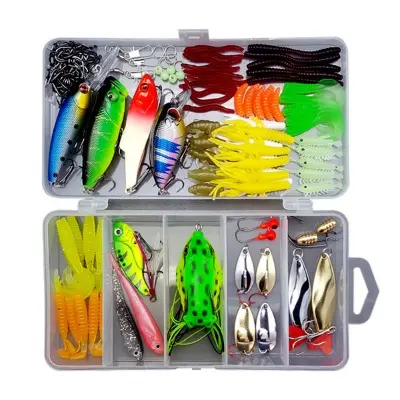 Picture of 109 pc in 1 box All-round Luya Bait Set - Fish Tackle Box including bait and lure for fishing
