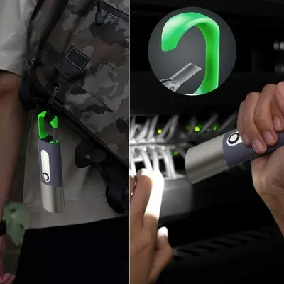 Picture of Multifunctional Keychain LED Light – Portable Camping Flashlight, Emergency Tent Lamp with Hanging Buckle