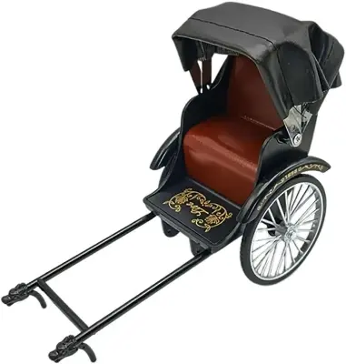 Picture of Handcrafted Retro Rickshaw Sculpture – Vintage Metal Art for Home & Office Décor