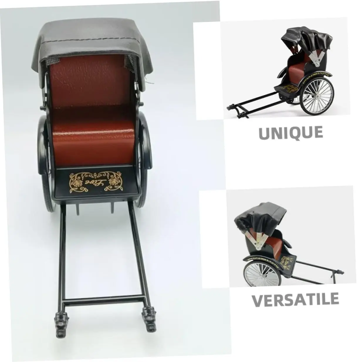 Picture of Handcrafted Retro Rickshaw Sculpture – Vintage Metal Art for Home & Office Décor