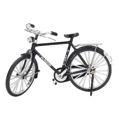 Picture of Alloy Bicycle Figurine – Handcrafted Miniature Model for Modern Home & Desk Decoration