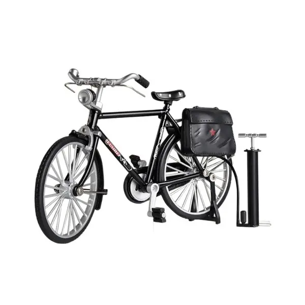 Picture of Alloy Bicycle Figurine – Handcrafted Miniature Model for Modern Home & Desk Decoration