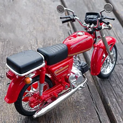 Picture of 1:10 Honda JH-70 Motorcycle Diecast Model – Premium Collectible, Home Décor & Gift Idea in Red Foam Box