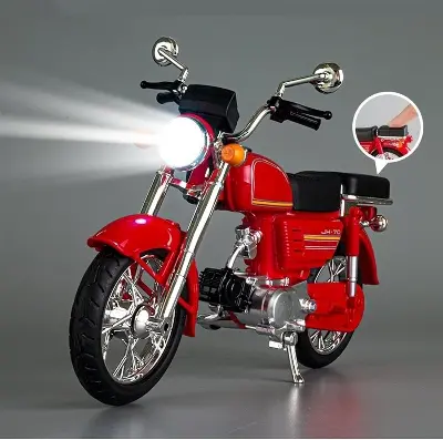 Picture of 1:10 Honda JH-70 Motorcycle Diecast Model – Premium Collectible, Home Décor & Gift Idea in Red Foam Box