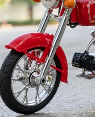 Picture of 1:10 Honda JH-70 Motorcycle Diecast Model – Premium Collectible, Home Décor & Gift Idea in Red Foam Box