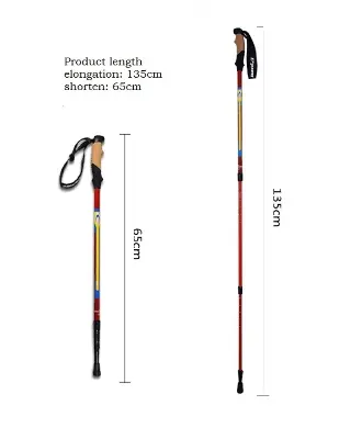 Picture of WildCork Adjustable Hiking Pole – Lightweight Anti-Shock Trekking & Walking Stick for Outdoor Travel