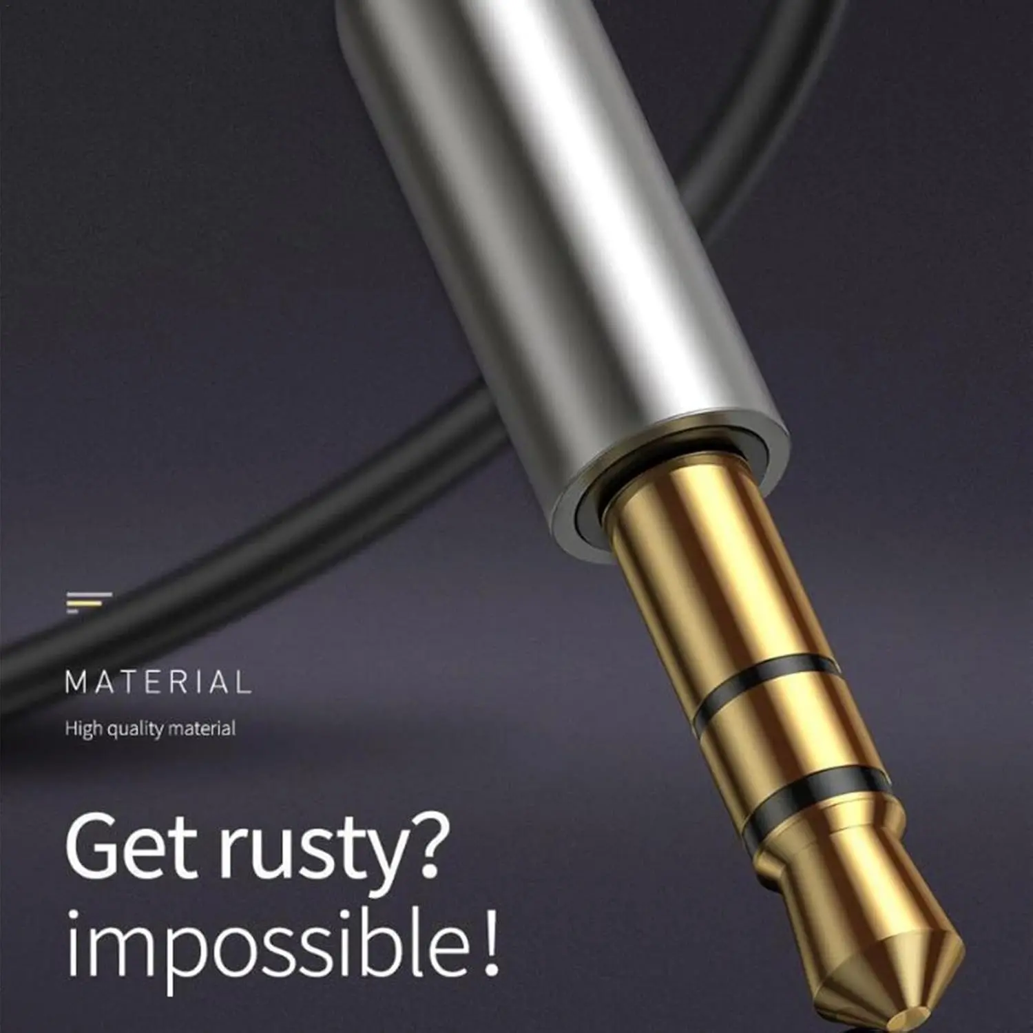 Picture of Wireless Aux Receiver - Metal Automotive Receiver - Metal Aux Input High-Pitched Car Adapter, Wireless 5.2 Receiver for Audio Streaming, Music Microphone