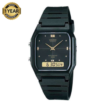 Picture of Casio Dual Time Analog-Digital White Dial Resin Watch AW-48HE-1AVDF