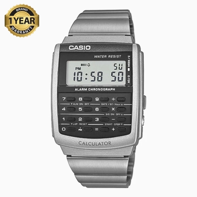 Picture of Casio Vintage Calculator Silver Chain Watch CA-506-1DF