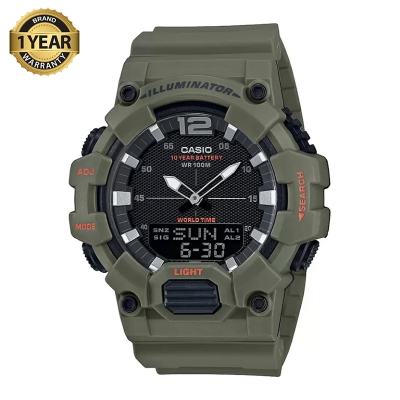 Picture of Casio Youth Dual Time Illuminator Resin Belt Watch HDC-700-3A2VDF