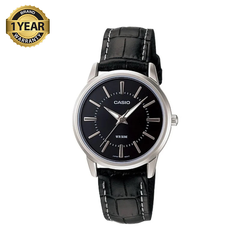 Picture of Casio Enticer Ladies Leather Belt Watch LTP-1303L-1AVDF