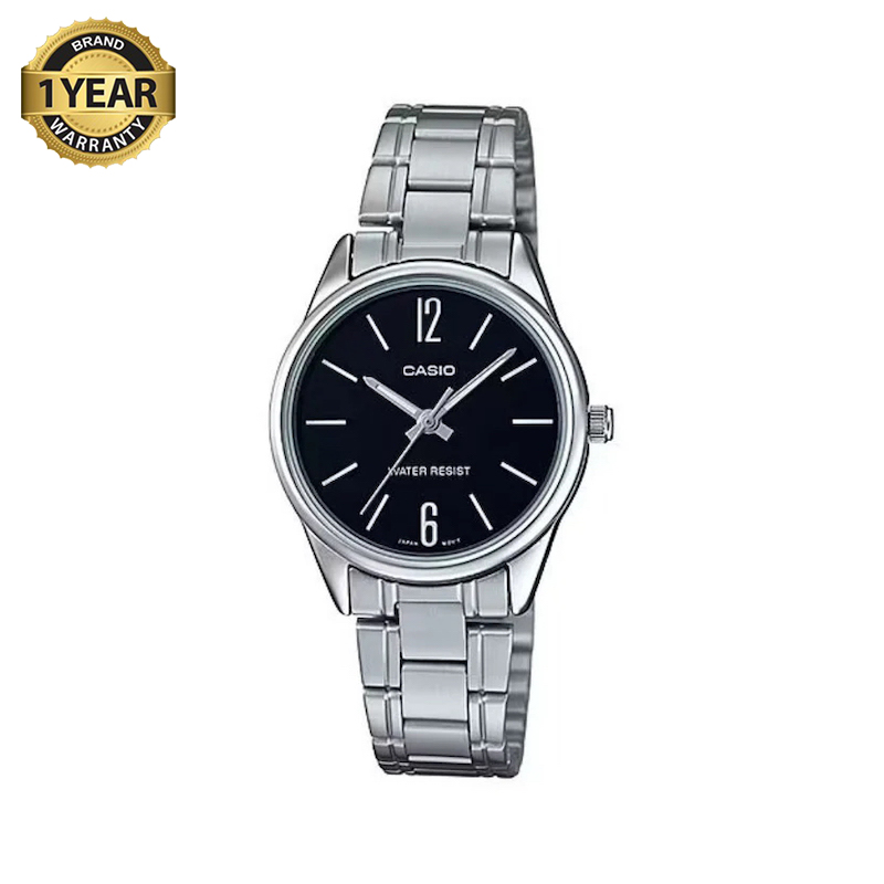 Picture of Casio Enticer Silver Ladies Chain Watch LTP-V005D-1BUDF