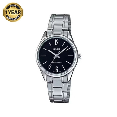 Picture of Casio Enticer Silver Ladies Chain Watch LTP-V005D-1BUDF