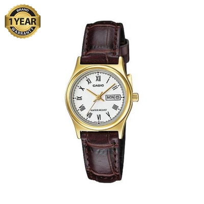 Picture of Casio Enticer Day Date Golden Ladies Belt Watch LTP-V006GL-7BUDF