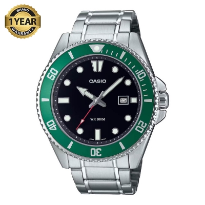 Picture of Casio Duro Date Chain Watch MDV-107D-1A3VDF