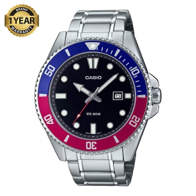 Picture of Casio Duro Date Chain Watch MDV-107D-3AVDF