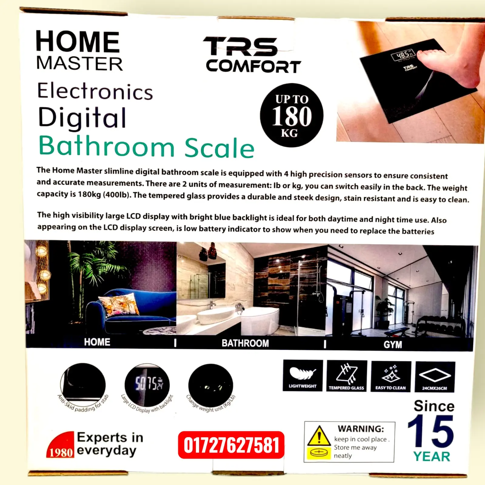 Picture of HOME MASTER – TRS Comfort Electronic Digital Bathroom Scale