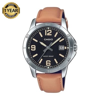 Picture of Casio Enticer Date Brown Belt Watch MTP-V004L-1B2UDF