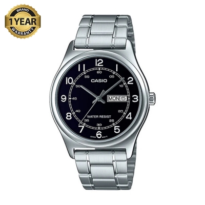 Picture of Casio Standard Day Date Silver Chain Watch MTP-V006D-1B2UDF