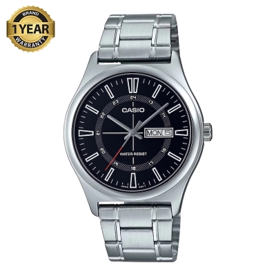 Picture of Casio Standard Day Date Silver Chain Watch MTP-V006D-1CUDF