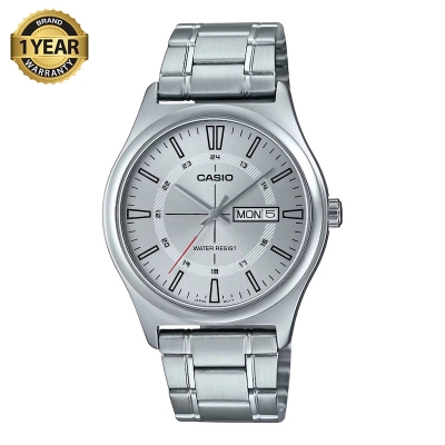 Picture of Casio Standard Day Date Silver Chain Watch MTP-V006D-7CUDF