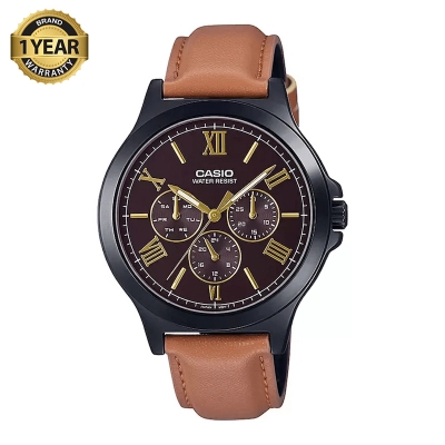 Picture of Casio Enticer Multifunction Black Belt Watch MTP-V300BL-5AUDF