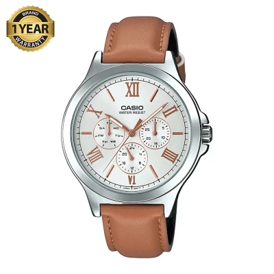 Picture of Casio Enticer Multifunction Brown Belt Watch MTP-V300L-7A2UDF
