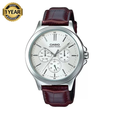 Picture of Casio Enticer Multifunction Silver Belt Watch MTP-V300L-7AUDF