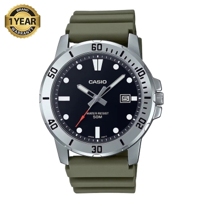 Picture of Casio Enticer Date Resin Belt Watch MTP-VD01-3EVUDF