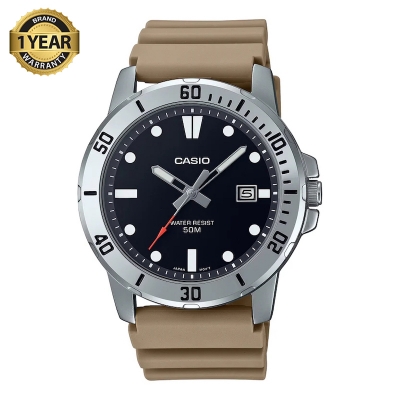 Picture of Casio Enticer Date Resin Belt Watch MTP-VD01-5EVUDF