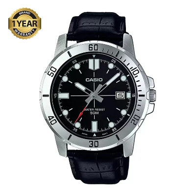 Picture of Casio Enticer Date Black Belt Watch MTP-VD01L-1EVUDF