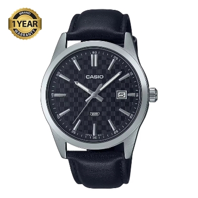 Picture of Casio MTP-VD03L-1AUDF Black Dial Leather Men's Watch