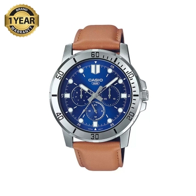 Picture of Casio Enticer Multifunction Brown Belt Watch MTP-VD300L-2EUDF